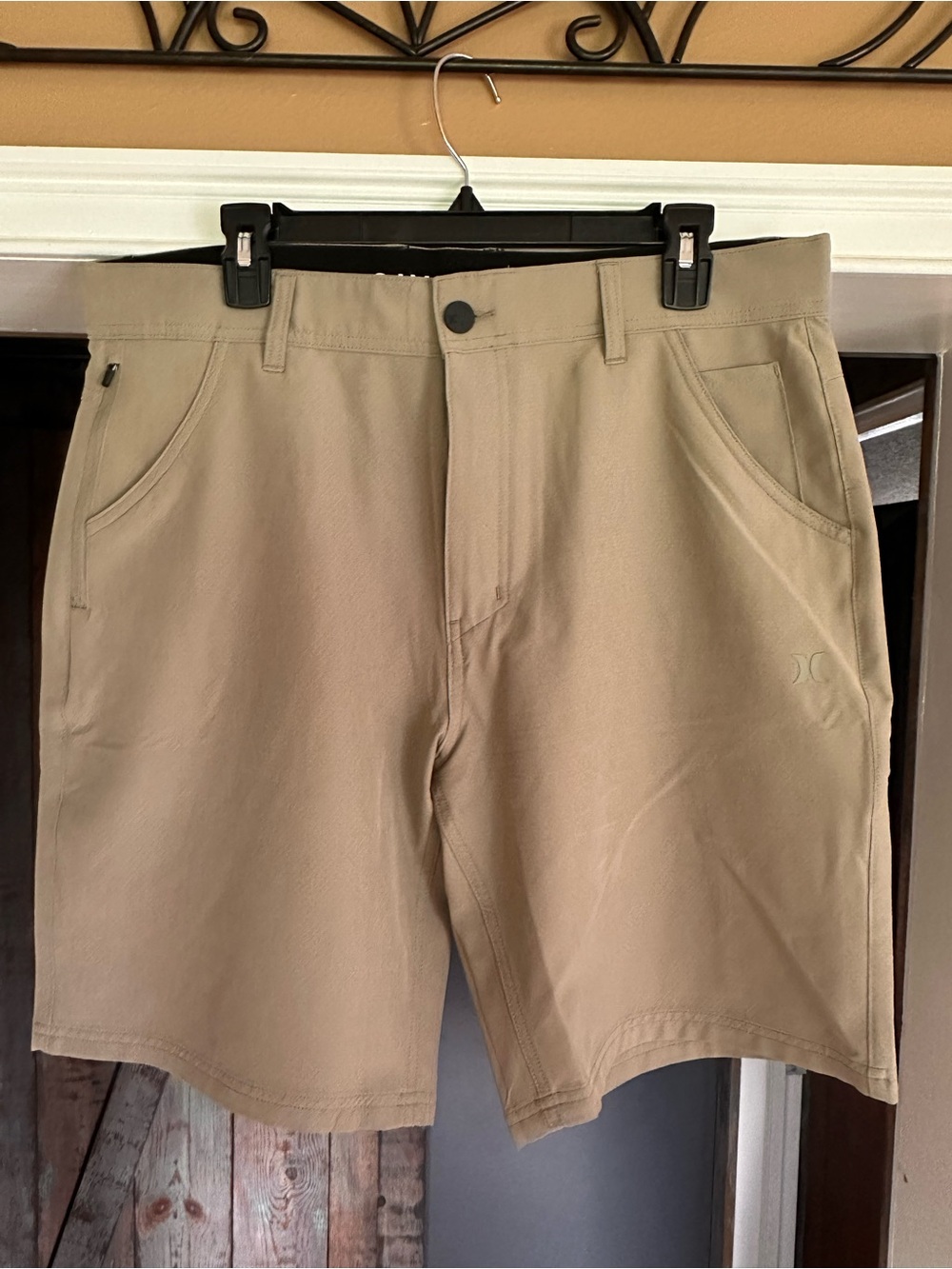 Hurley Men's Khaki Hybrid Stretch Shorts
